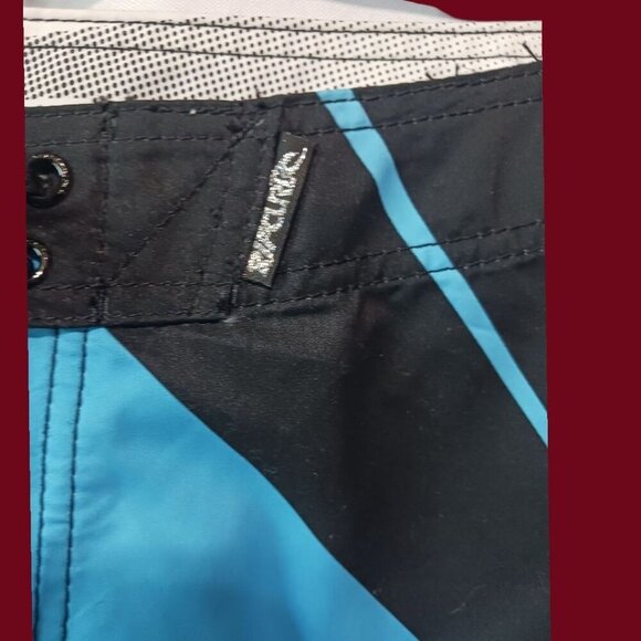 Rip Curl Mens Fanning Eagle Pro Boardshort Blue & Black Size 34 - Picture 12 of 13